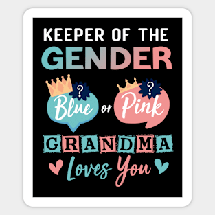 Keeper of the Gender grandma -  Gender Reveal Party Idea Sticker